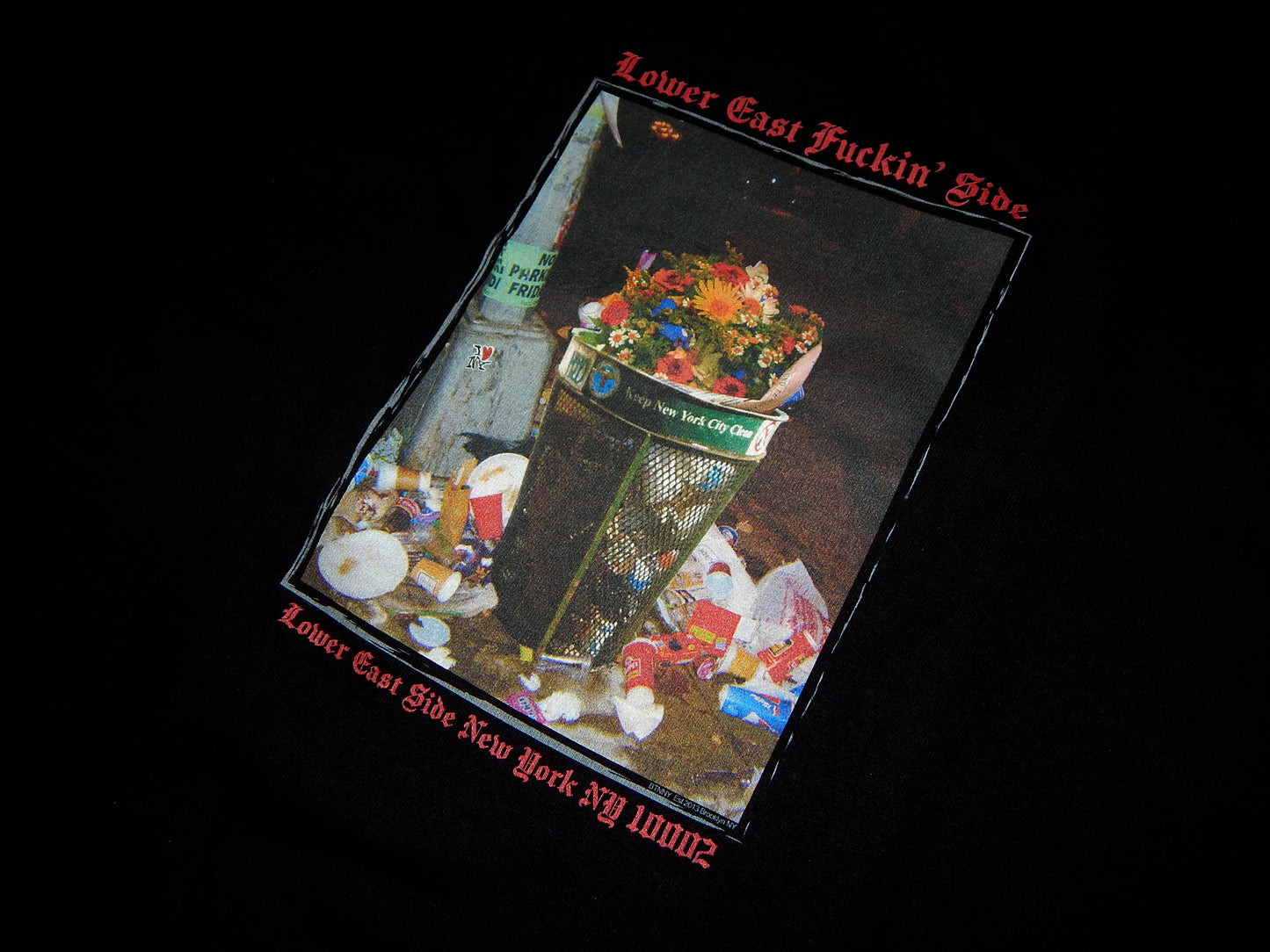 Garbage Art in L.E.S T-shirts