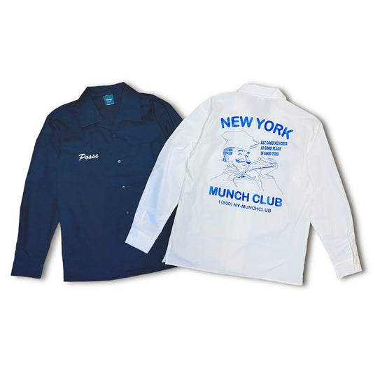 NY MUNCH CLUB POSSE OPENCOLLAR SHIRTS