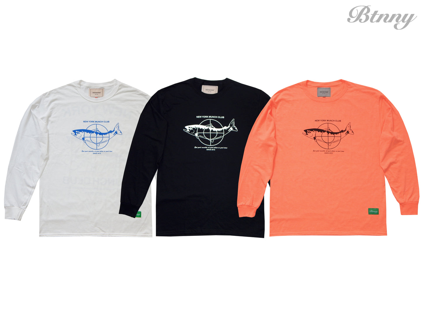 NY MUNCH CLUB(SEAFOOD LOVER) L/S T-Shirts