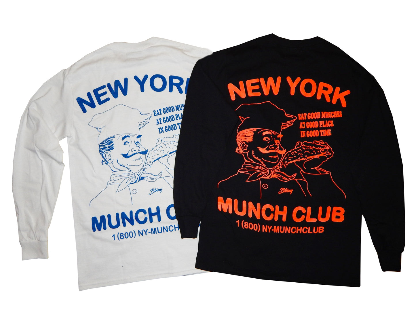 NY MUNCH CLUB (chef) L/S T-Shirts