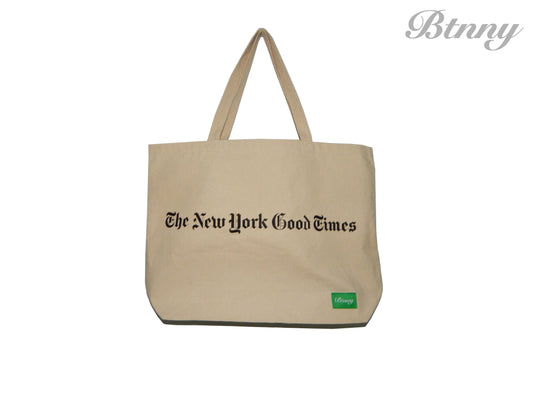 THE NEW YORK GOOD TIMES CANVAS TOTE BAG