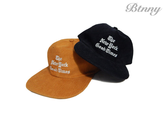 THE NEW YORK GOOD TIMES CORDUROY BASEBALL CAP