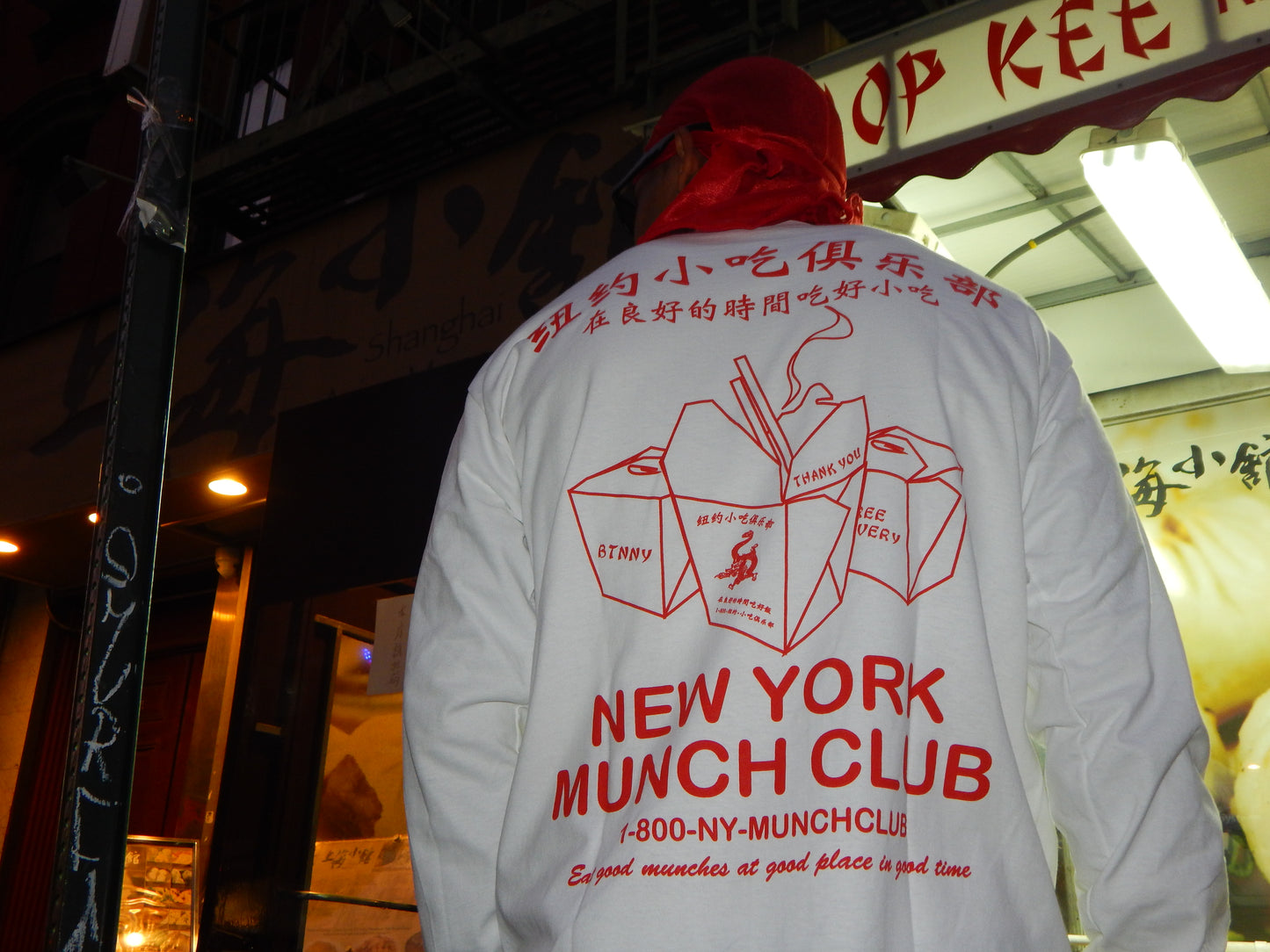 NY MUNCH CLUB (CHINESE DELIVERY BOX) L/S T-Shirts